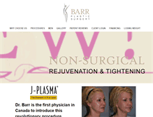 Tablet Screenshot of barrplasticsurgery.com